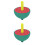 2Pièces Mini Bois Fruit Coloré Jouet Enfants 5