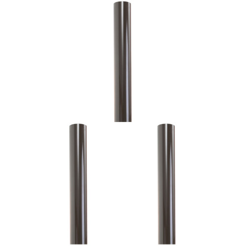 3Pièces Vinyle Transfert PU Marron Adhésif Pour Couture Textile Solide 1