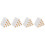40Pièces Rouleaux Mousse Blancs 4 Pouces Pour Murs 4