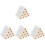 40Pièces Rouleaux Mousse Blancs 4 Pouces Pour Murs 2