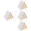 40Pièces Rouleaux Mousse Blancs 4 Pouces Pour Murs 6