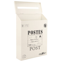 4Pièces Boîte Aux Lettres Murale Style Rétro Beige Pour Maison