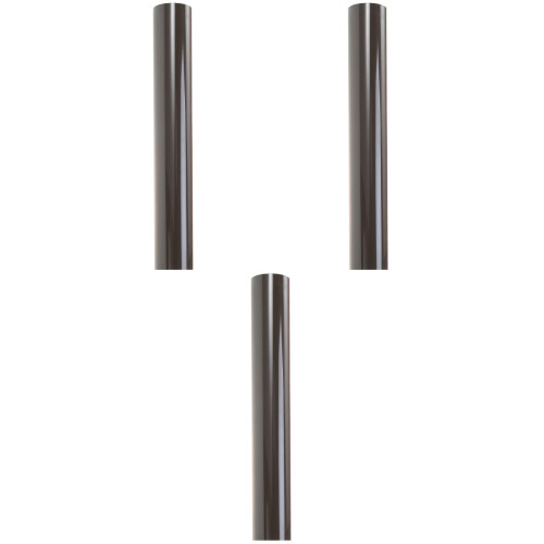 3Pièces Vinyle Transfert PU Marron Adhésif Pour Couture Textile Solide 2