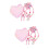 2Ensembles Bijoux Rose Enfant Collier Ensemble Doux Et Résistant 9