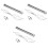 3Pièces LED Tube Décoration Bar Ktv 3