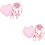 2Ensembles Bijoux Rose Enfant Collier Ensemble Doux Et Résistant 8