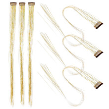 24Pièces Extensions Tinsel Dorées Pour Décoration