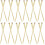 24Pièces Extensions Tinsel Dorées Pour Décoration 7