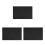 3Pièces Tapis Noir Réutilisable Pour Bureau Artistes 2