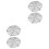 4Pièces Grille De Refroidissement Noire Fer Solide Pour Gâteaux 3