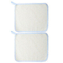 4Pièces Lingette Bain Nylon Beige Exfoliante Nettoyage Efficace