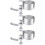 3Pièces Support Casque Bureau Argent Polyvalent Ajustable Rotatif 10