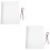 2Pièces Couverture Refillable PP Résistante Couleurs Mixées 6