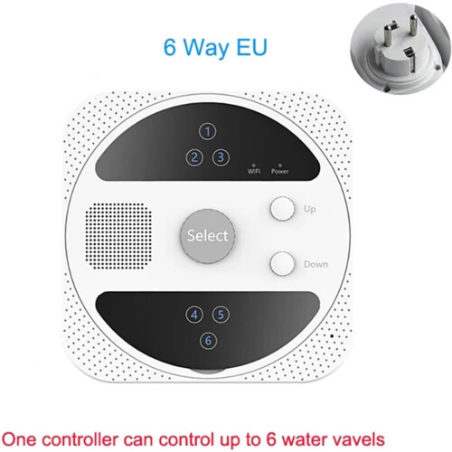 Smart Garden Irrigation Controller with WiFi Watering Timer, 4 Zone Programmable Drip System EU 2