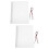 2Pièces Couverture Refillable PP Résistante Couleurs Mixées 7