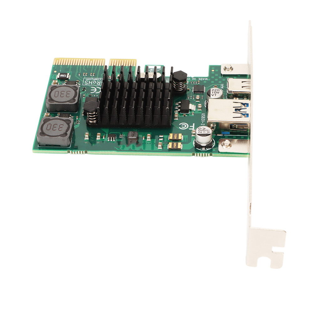 Self Powered Pcie To Usb 3.1 Gen 2 Adapter Card 2 Ports 10Gbps 5021373639234