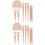 2Ensembles Bâtons À Tisser En Bois Beige Kit Outils Manuel 3