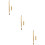 3Pièces Accessoires Or Double-Embouts Précis 9