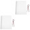 2Pièces Couverture Refillable PP Résistante Couleurs Mixées 3
