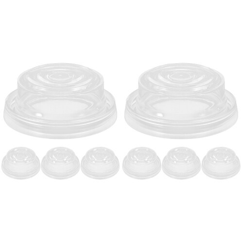 8Pièces Accessoires Sein Électrique Silicone Transparent Sûrs 2