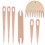 2Ensembles Bâtons À Tisser En Bois Beige Kit Outils Manuel 9