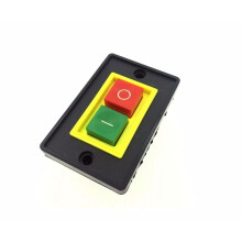 Industrial Push Button Switch AC 380V 2KW Red Green Start Stop Control 2 Position 7.3x4.8x4 cm