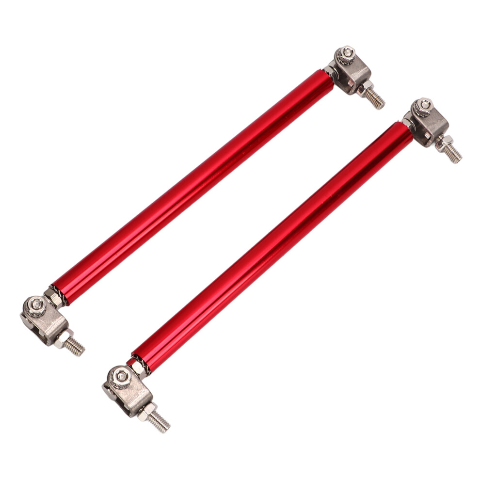 2 Pcs 15Cm Stainless Steel Bumper Lip Support Rods Red 6931373640408