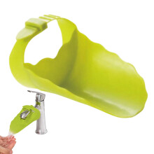 Sink Faucet Extender 4x3x2 Inch Hand Wash Helper For Kids Toddler Faucet Washing Aid Green Kitchen Travel Accessory