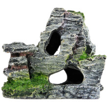 Aquarium Cave, Harz Reptile Rock, Simulated Rock Cave Hideout for Fish Tank