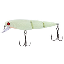 Fishing Lure with Weight Transfer System Realistic Action Crankbait for Bass Trout Fishing, Three Jointed Design Flexible Swimmer Bait Featuring Steel