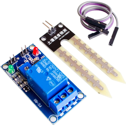 10PCS DC 12V Soil Moisture Sensor Relay Module for Automatic Watering and Smart Irrigation Control 1