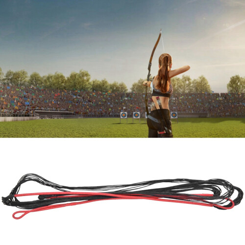 High-Quality Replacement Bow String For Recurve Crossbow, Stable Performance And Quick Installation, Polyester Fiber Construction, Thick Winding Cente 1