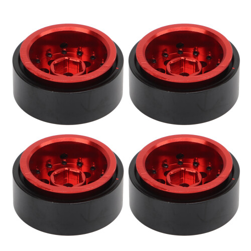 Upgrade para carro RC com rodas Beadlock de 1,9 polegadas, fabricadas profissionalmente, com aparência elegante, superfície anodizada e liga de 1