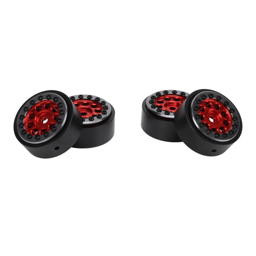 Upgrade para carro RC com rodas Beadlock de 1,9 polegadas, fabricadas profissionalmente, com aparência elegante, superfície anodizada e liga de 2