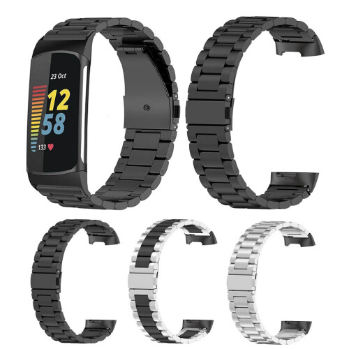 Μεταλλικό λουράκι ρυθμιζόμενου μήκους για Fitbit Charge5, λουράκι ρολογιού από 2