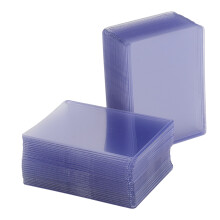 Capas protetoras transparentes de PVC de qualidade para papelaria, para porta-cartões semirrígidos, protetores de cartas colecionáveis de marca