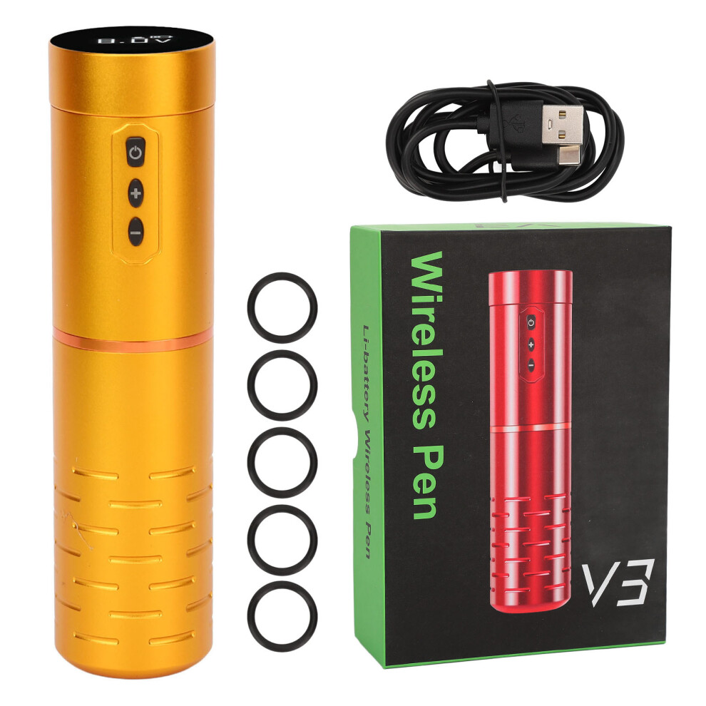 Universal Compatibility Wireless Tattoo Pen, Adjustable Stroke Options Ensuring Custom Mcore Motor And High Quality Material For Exceptional Tattoo