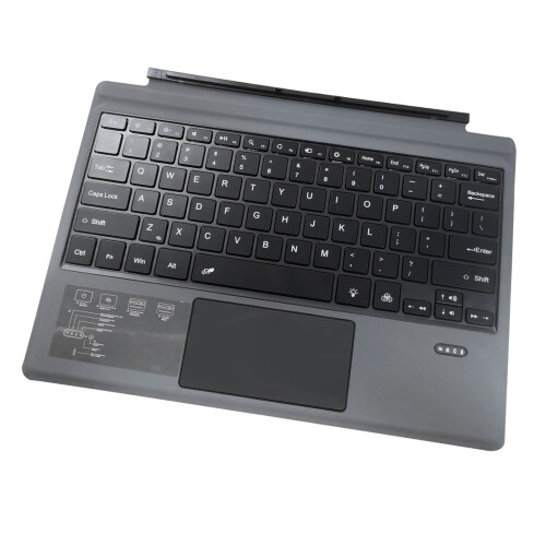 Επαγγελματικό ασύρματο πληκτρολόγιο Bluetooth Surface Pro με touchpad ακριβείας και 1