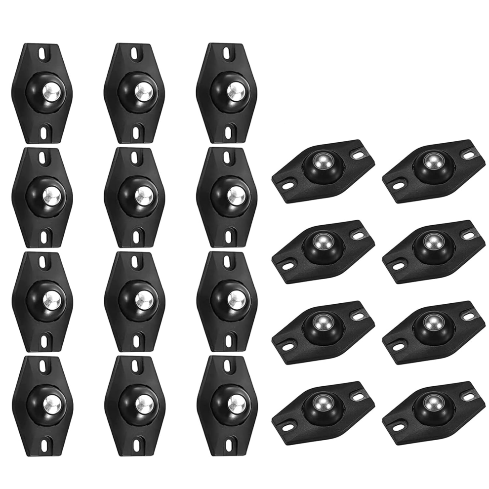 Heavy Duty Self Adhesive Caster Wheels, Durable Abs Material 360 Degree Rotation Mini Caster For Furniture Trash Can, 20Pcs 9173940515826