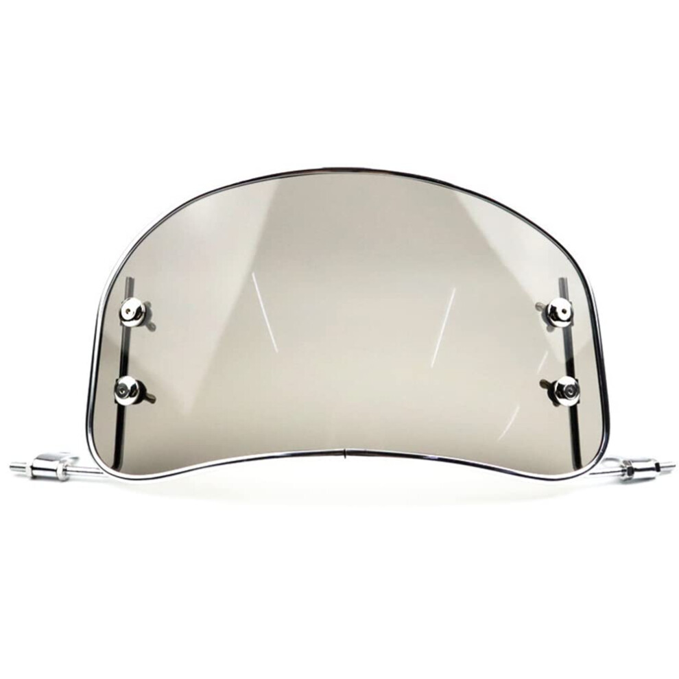 Motorcycle Windshield Retro Front Wind Deflector Windscreen Modified Accessories For Scooter Ebike Set Black 9426802630039