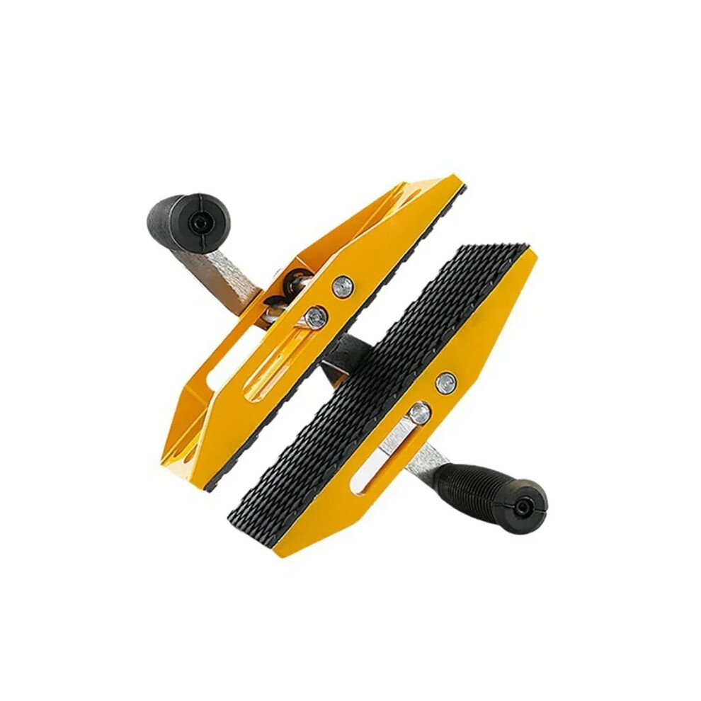 Laborsaving Double Handed Carrying Clamp For Granite, Glass And Ceramic Marble Slabs, Rubberpad Lifter, 350Kg, Yellow 9382693906137