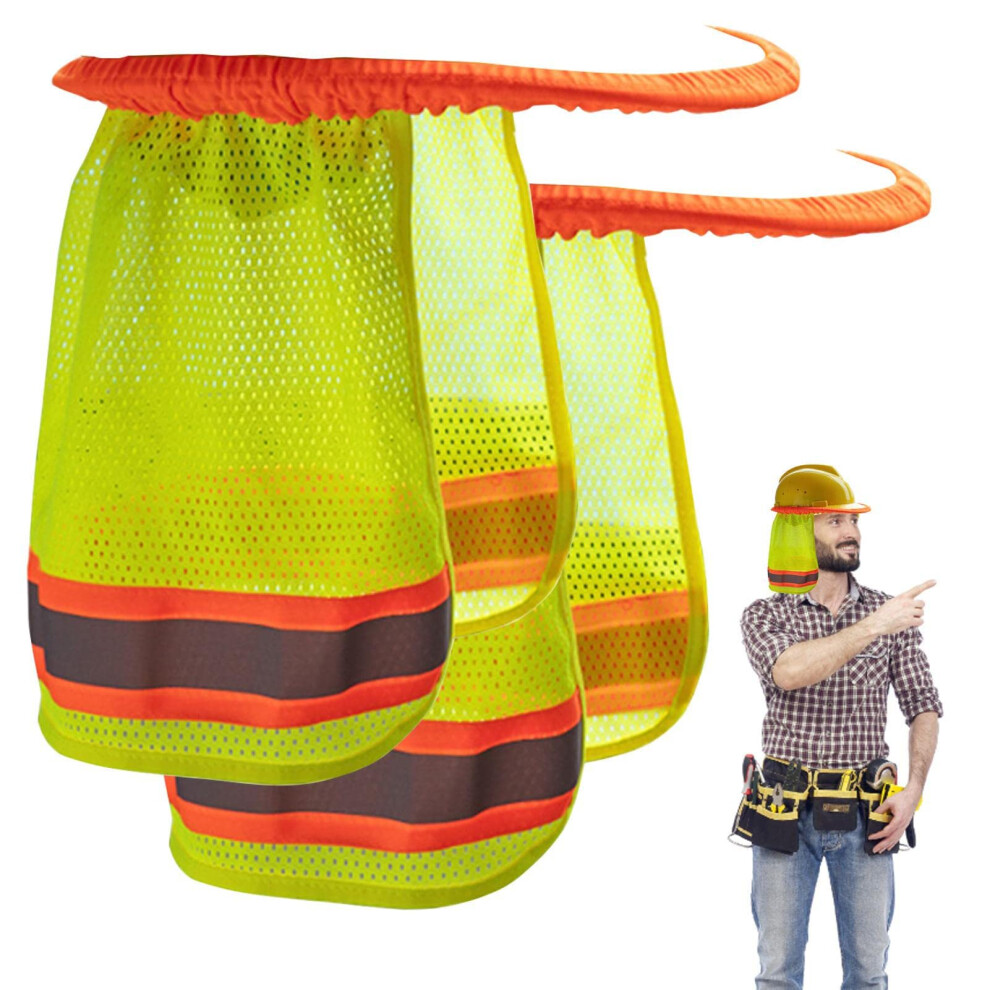 Helmet Sun Visors, Hard Hat Sunshade, 2 Reflective Trims, Neck Protection 9347817051667