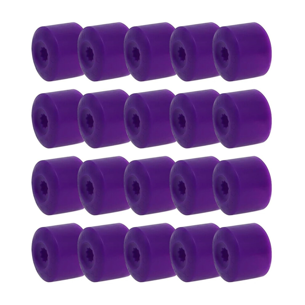 20Pcs 17Mm Wheel Lug Nut Covers With Removal Tool, Weatherproof Car Wheel Protection Purple 9189345357862