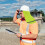 Helmet Neck Protector, Sun Protection, 2 Breathable Linings, QuickDrying Fluorescent Green 4
