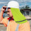 Helmet Neck Protector, Sun Protection, 2 Breathable Linings, QuickDrying Fluorescent Green 2