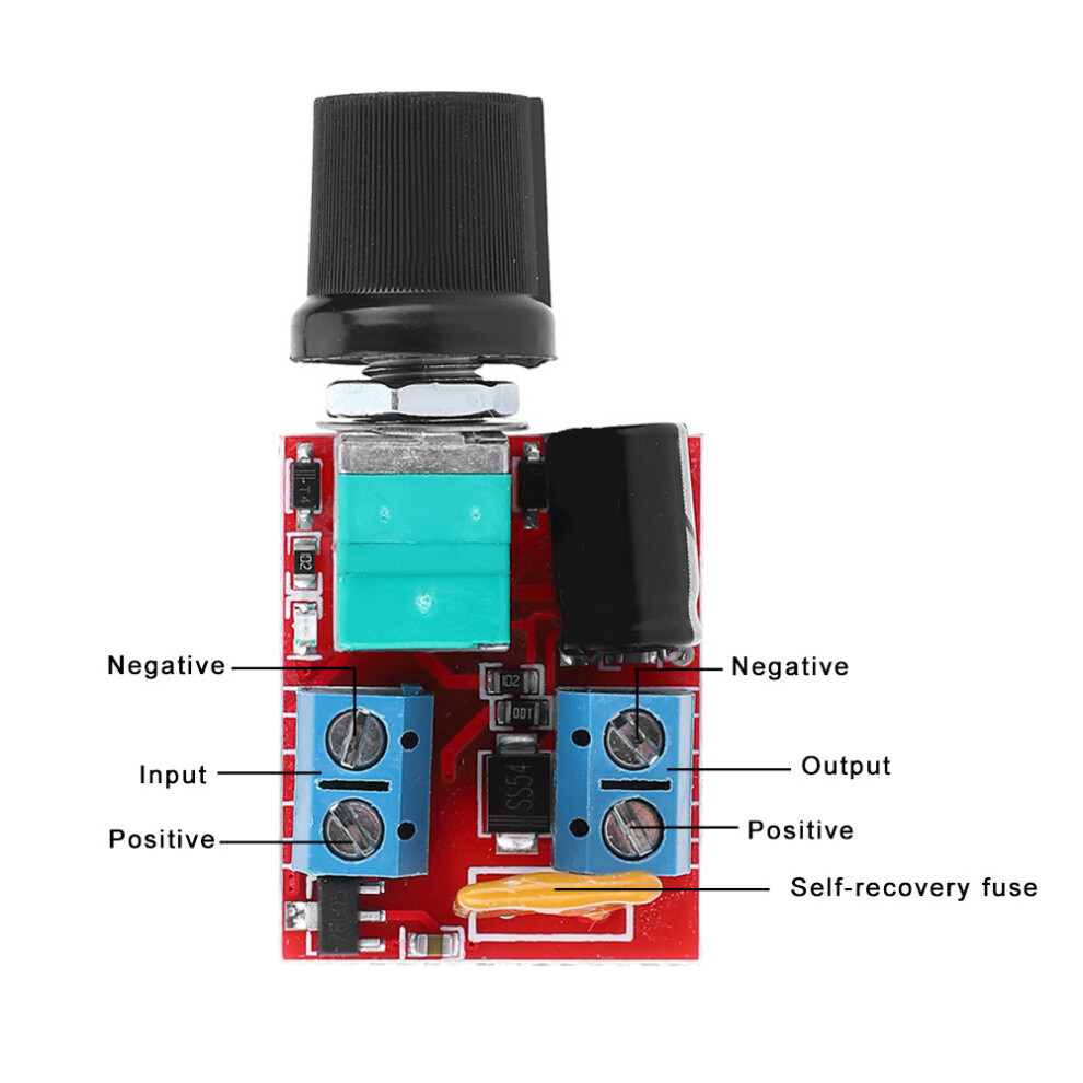 Mini DC Motor Controller PWM 3V/6V/12V/24V/35V