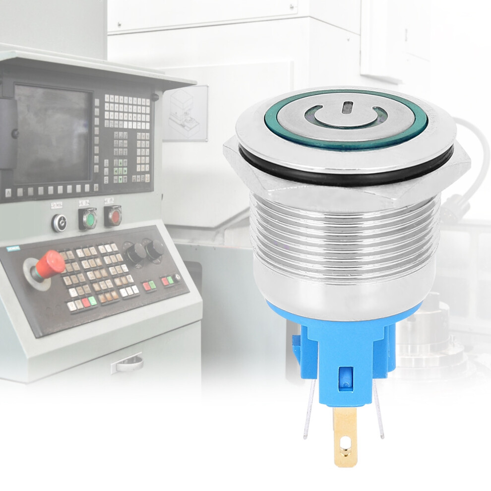 2 Stücke 22mm AC220V 6-Pin Druckknopfschalter IP65
