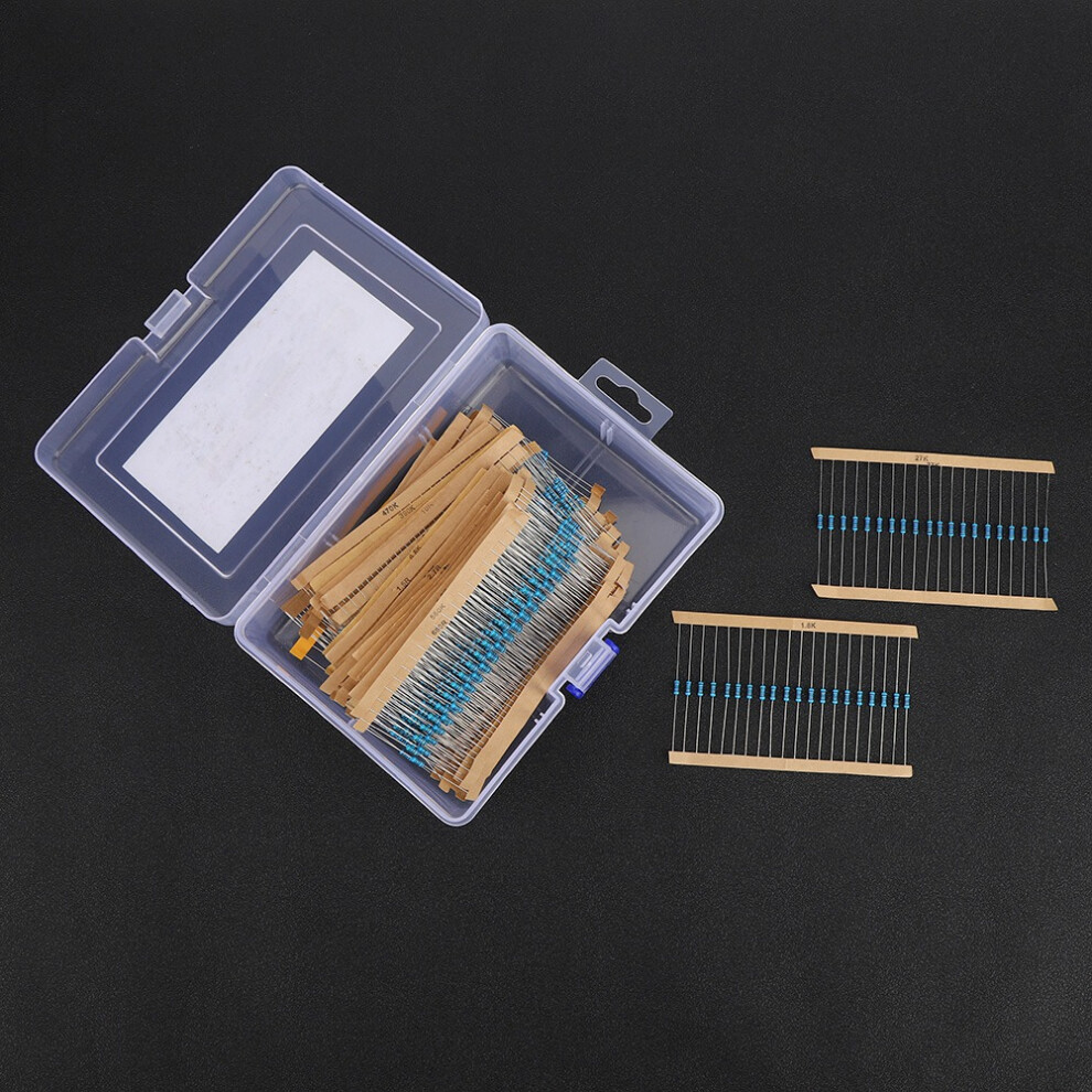 1460Pcs Metal Film Resistor Kit 1Î©-1M 0.25W 1% Tolerance Variety Set 9381379785974
