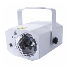 Party lights, disco light, 16in1 disco ball, red, green, blue, projection light, stage effect, DJ, home, party, Christmas, club decoration (white)