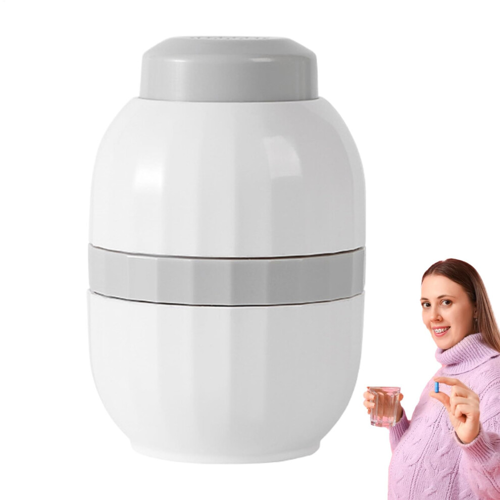 Tablet Splitter, Portable Pill Cutter â Lockable Medication Container for Halving  Quartering